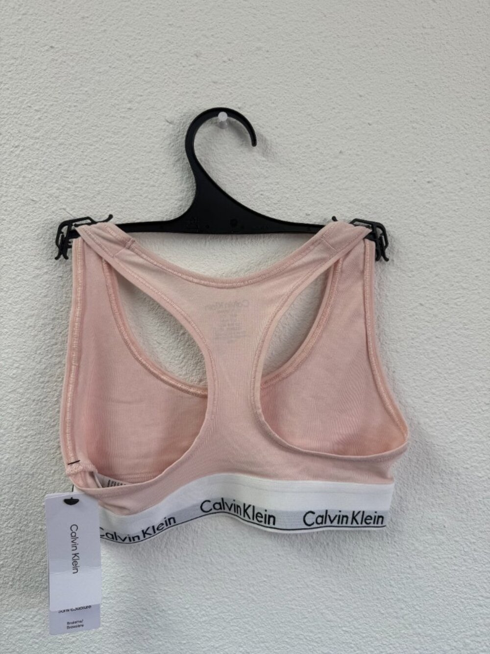 Calvin Klein Women's Icon Cotton Modal Unlined Bralette - Pink NWT - Picture 3 of 3